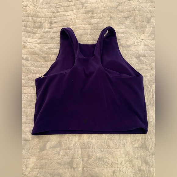 ATHLETA Poseidon Blue Conscious Crop TANK in Powervita A-C SIZE SMALL, NWOT - Picture 3 of 4